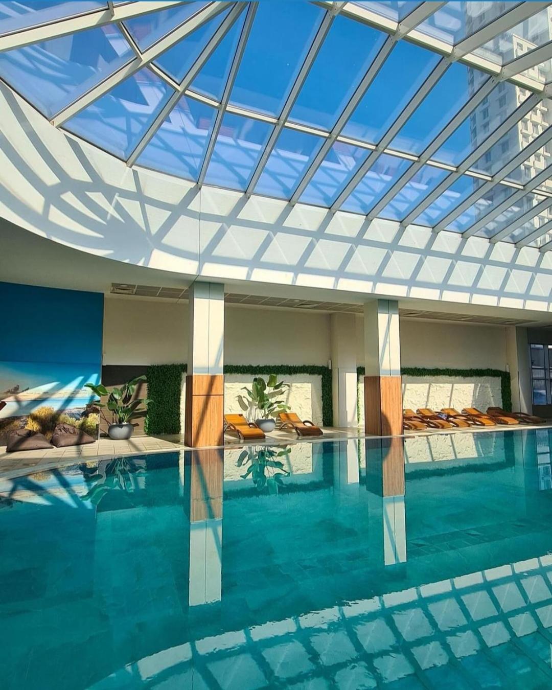 Cevahir Sky City Apartment With Spa, Pool & Fitness Included Skopje Exterior photo